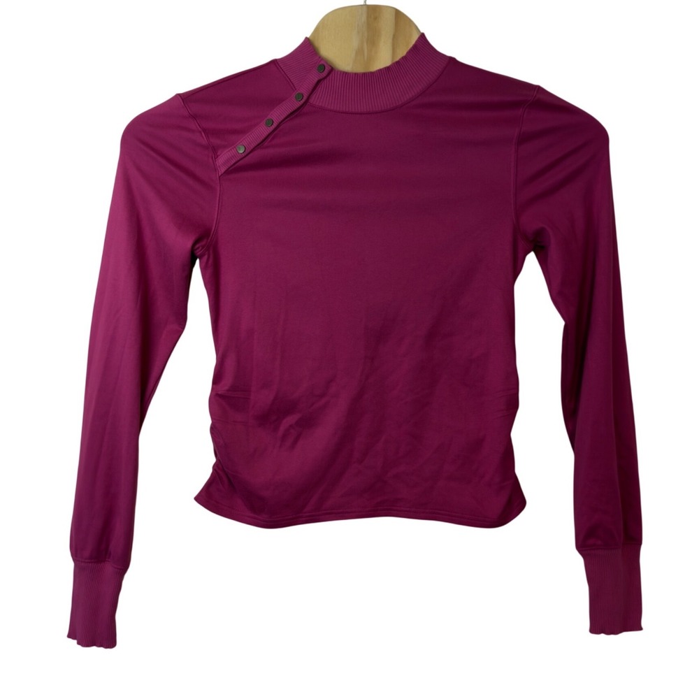 Free People FP Movement Think Fast Layer Size L Mock Neck Slim Fit Workout